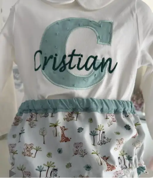 foto de conjunto de cumpleaños de mi bebé moda infantil