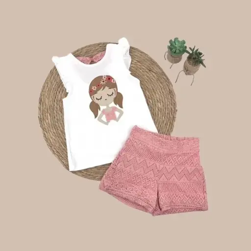 [9000] CONJUNTO SHORT CALADO