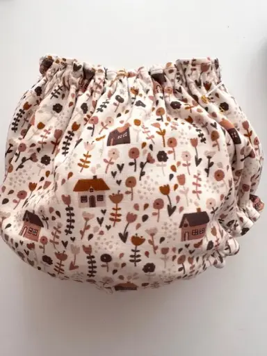 [CULETIN JULEPE] CUBREPAÑAL REVERSIBLE CASITAS