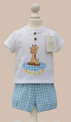 [8007] CONJUNTO JIRAFA VICHY